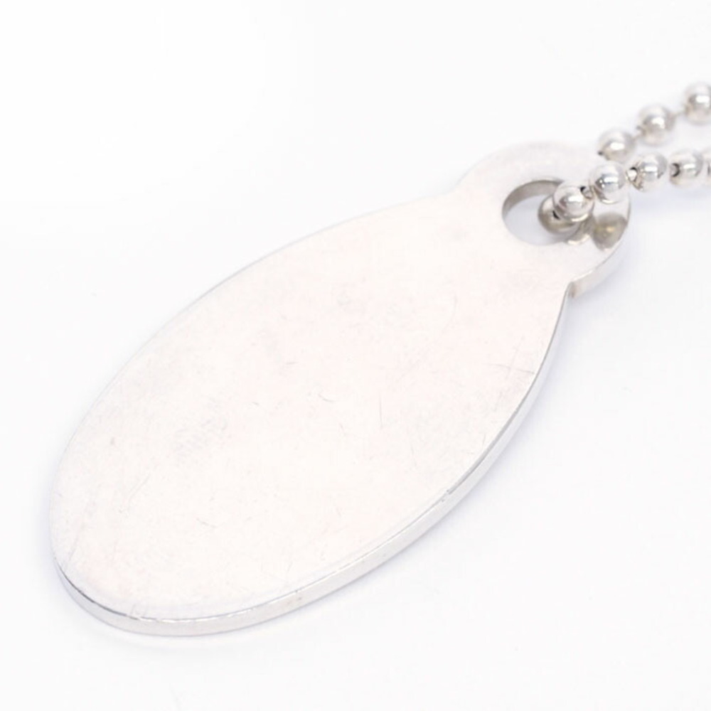Tiffany Co Elsa Peretti Bean Necklace Silver